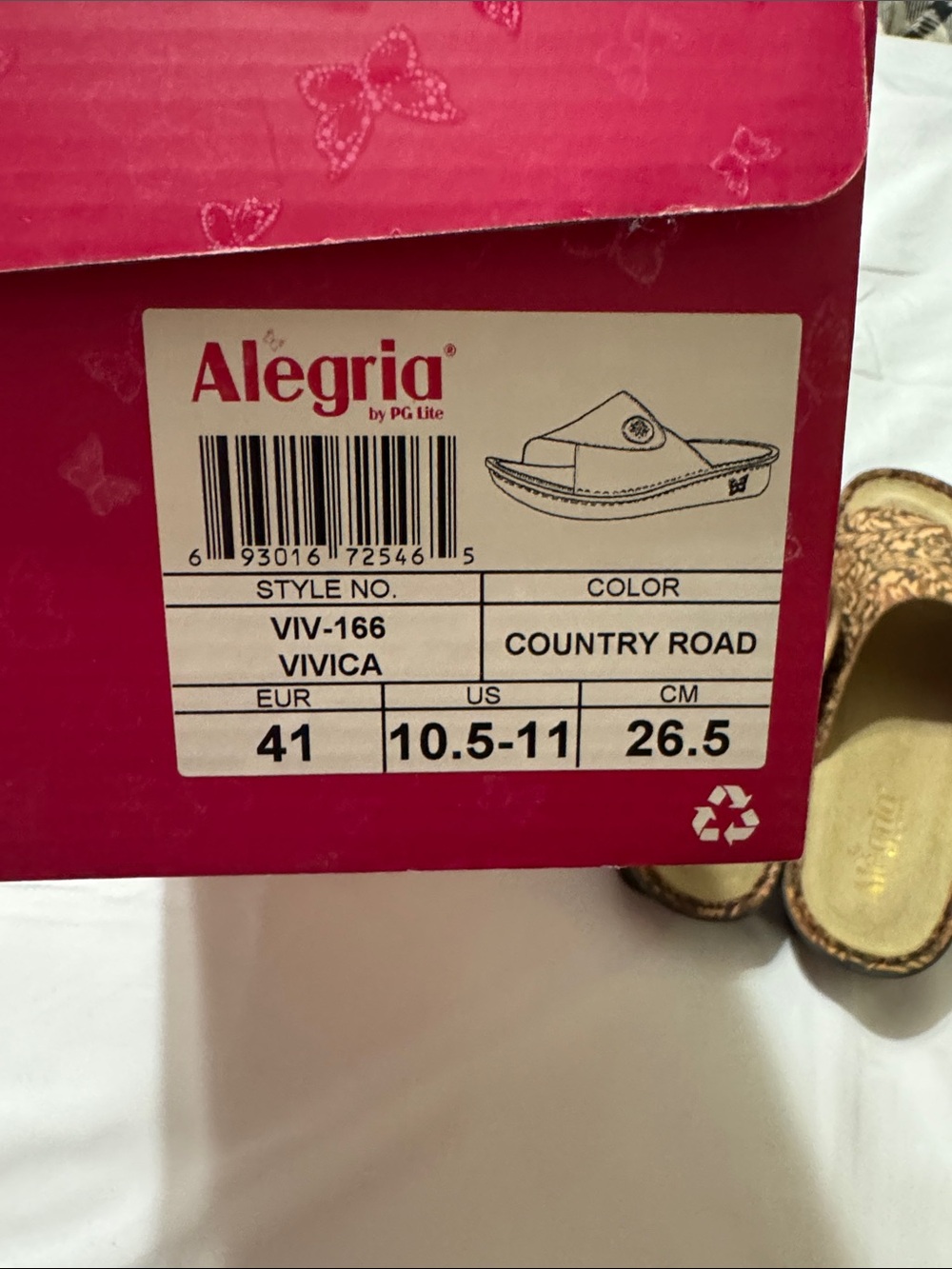 Alegria Vivica Country Road Floral Comfort Slide Sandals EU 41 US 10.5-11 - Picture 2 of 5